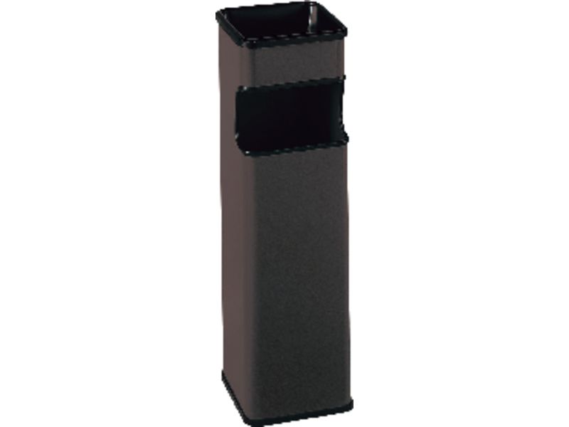 SIE - Cenicero-Papelera Metalica Cromado negro 24 litros (Ref.403-N)