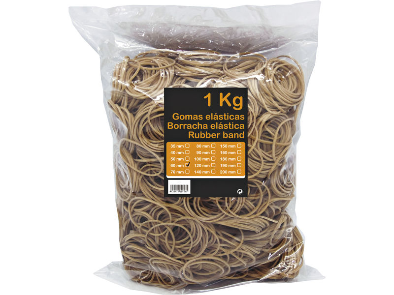 Gomas Elasticas Bolsa 1 Kg 12 cm (Ref.300832)