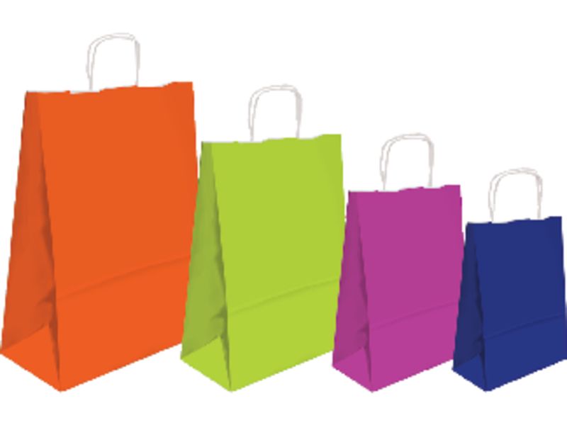 Bolsa papel Kraft Paquete 25 Ud 35x40x14 90 Gr Fucsia 02004115 (Ref.2004015)