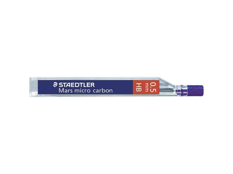 STAEDTLER - Minas Mars Micro GRAFITO TUBO 12ud Trazo 0.5mm "HB" (Ref.250 05-HB)