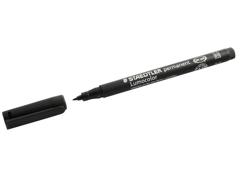 STAEDTLER - Rotulador PERMANENTE RETROPROYECCION PUNTA MEDIA 1 MM NEGRO (Ref.317-9)