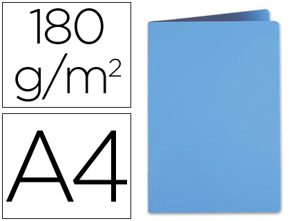 LIDERPAPEL - SUBCARPETA A4 CELESTE INTENSO 185G/M2 (Ref.SC14)