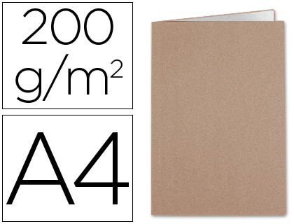 LIDERPAPEL - SUBCARPETA A4 KRAFT INTERIOR BLANCO 240G/M2 (Ref.SC22)