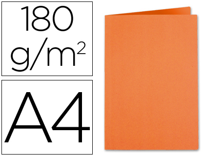 LIDERPAPEL - SUBCARPETA A4 NARANJA INTENSO 185G/M2 (Ref.SC16)
