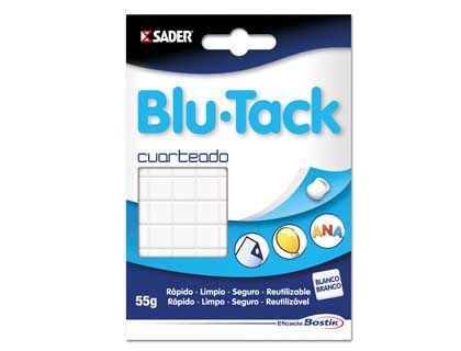 BOSTIK - SUJETACOSA MASILLA BLU TACK BLANCO CUARTEADO (Ref.1739)