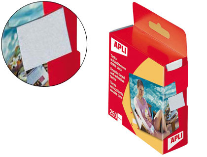 APLI - TACKS AUTOADHESIVOS 2 CARAS CAJA DE 250 UNIDADES (Ref.113)