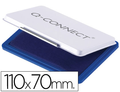 Q-CONNECT - TAMPÓN Nº 2 AZUL 110X70 MM (Ref.KF25209)