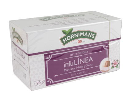 HORNIMANS - TE INFULINEA MANZANA MALVA Y SAUCO 20 BOLSAS (Ref.49567)