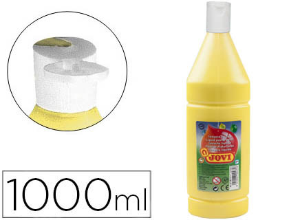 JOVI - TEMPERA LIQUIDA ESCOLAR 1000 ML AMARILLO CLARO (Ref.51102)
