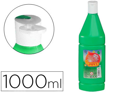 JOVI - TEMPERA LIQUIDA ESCOLAR 1000 ML VERDE MEDIO (Ref.51117)