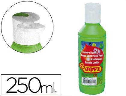 JOVI - TEMPERA LIQUIDA ESCOLAR 250 ML VERDE MEDIO (Ref.50217)