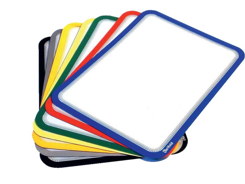 TARIFOLD - Pack DE 2 MARCOS IMANTADOS DORSO ADHESIVO REPOSICIONABLE PVC FORMATO A4 COLOR AZUL (Ref.194951)
