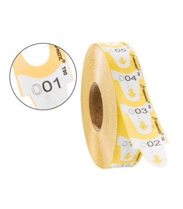 TURNOMATIC - TICKETS 31X67 MM COLOR AMARILLO ROLLO 4000 TICKETS (Ref.39649160)