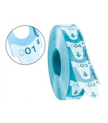 TURNOMATIC - TICKETS 31X67 MM COLOR AZUL ROLLO 4000 TICKETS (Ref.39649150)