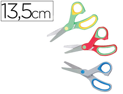 LIDERPAPEL - TIJERA ESCOLAR -SOFT ERGONOMICA UNIDAD (Ref.TI06)