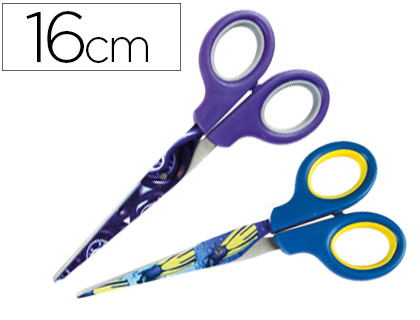 LIDERPAPEL - TIJERA ESCOLAR X-GAMES 16 CM UNIDAD (Ref.TI10)