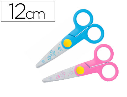 MAPED - TIJERA ESCOLAR KIDI-CUT 12 CM ESPECIAL PARA INFANTIL CORTA SOLO PAPEL Y CARTON (Ref.137/702)