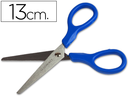 Q-CONNECT - TIJERA ESCOLAR INOXIDABLE 5" -13 CM (Ref.KF15295)