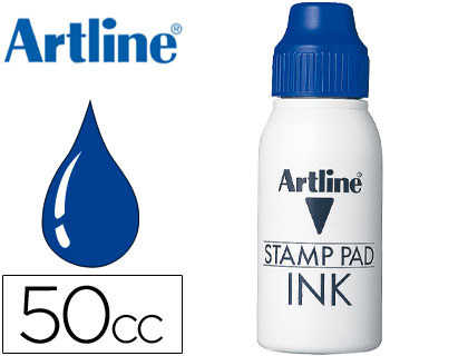 ARTLINE - TINTA TAMPÓN AZUL -FRASCO DE 50 CC (Ref.50 CC-A)