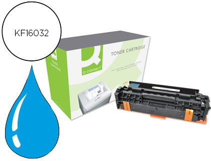 Q-CONNECT - Toner Laser COMPATIBLES HP CE411A COLOR LASERJET M351A / 451DN / 451DW / 451NW / 375NW / 475DN / 475DW CIAN 2.600 PAG (Ref.KF16032)