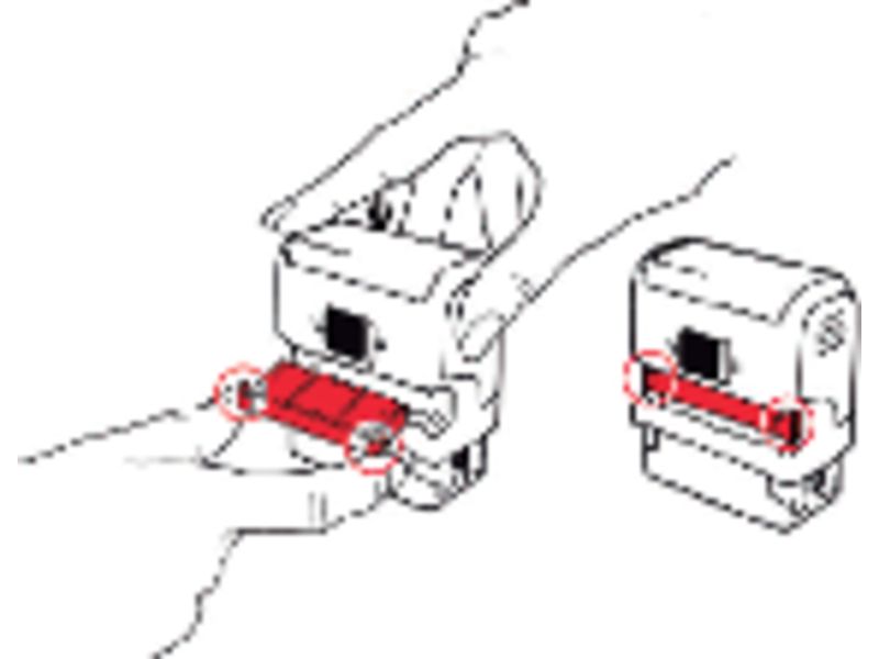 TRODAT - Almohadilla recambio 6/4912 2 UD NEGRO (Ref.4912/6 N CL)