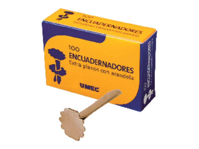 UMEC - Encuadernadores con Arandela Caja 100 Ud 25 mm (Ref.U301101)