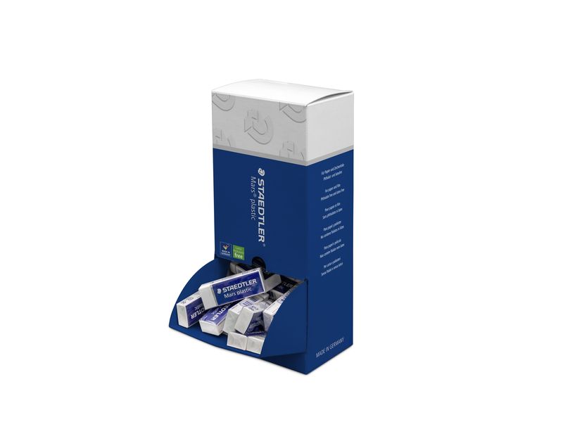 STAEDTLER - Expositor de 40 gomas Mars Plastic 52650CA40 (Ref.526 50CA40)