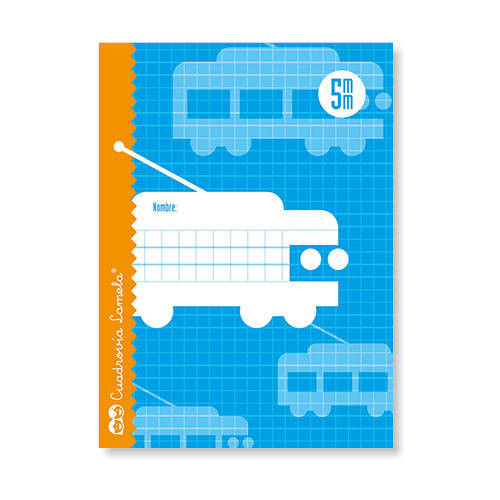 LAMELA - Libreta Cubierta basica 16 Hojas 4º Cuadr. 5 Pack 25 Ud 0 (Ref.5005)