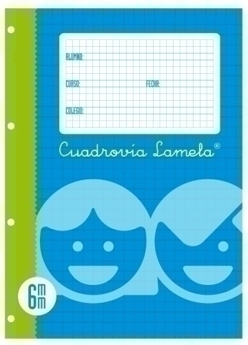 LAMELA - Recambio 100 Hojas 4º cuadrícula 6 0 (Ref.8006)