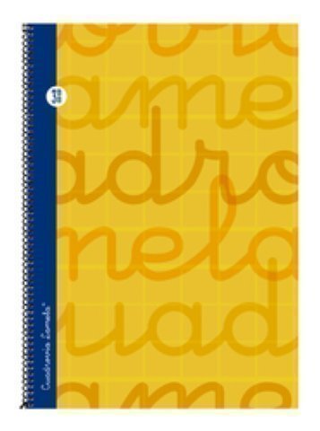 LAMELA - Cuaderno espiral Folio Naranja 80 h cuadrícula 3 (Ref.7FTE003N)