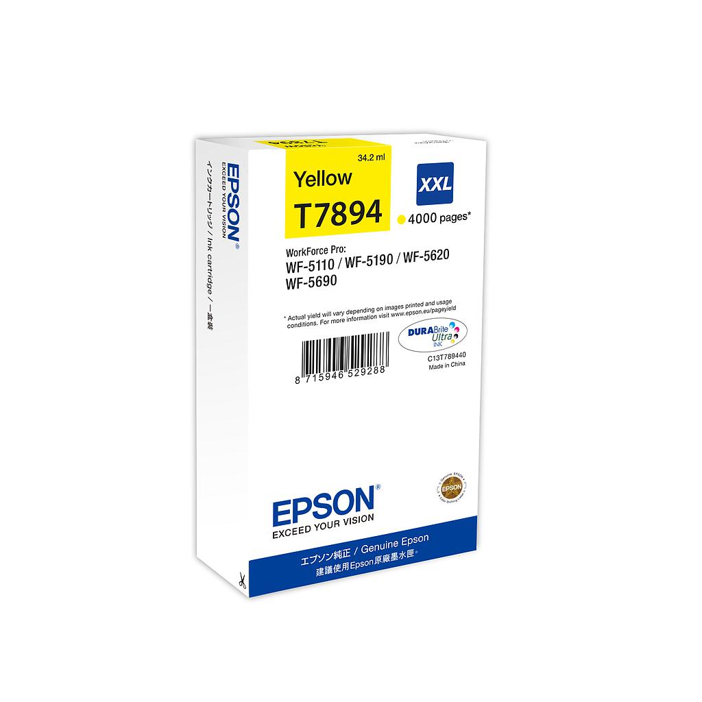 EPSON - Cartuchos Inyeccion T7894 XXL Amarillo (Ref.C13T789440)