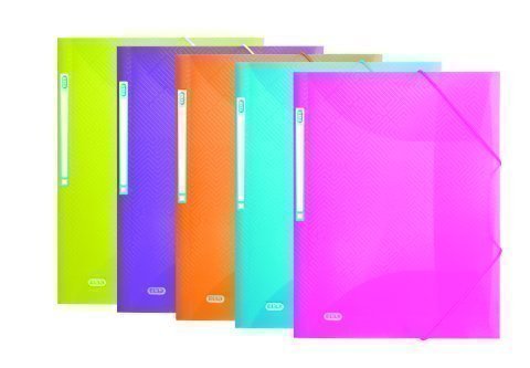 ELBA - Carpeta gomas Urban polip.,3 solap,etiqueta adhesiva en lomo, A4+ surtido (Ref.400101957)