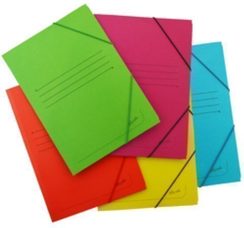 MARIOLA - Carpeta cartón 500 gr. folio goma con solapa color amarillo (Ref.1085AM)