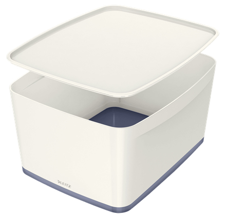 LEITZ - Caja grande Mybox con tapa. Blanco (Ref.52161001)