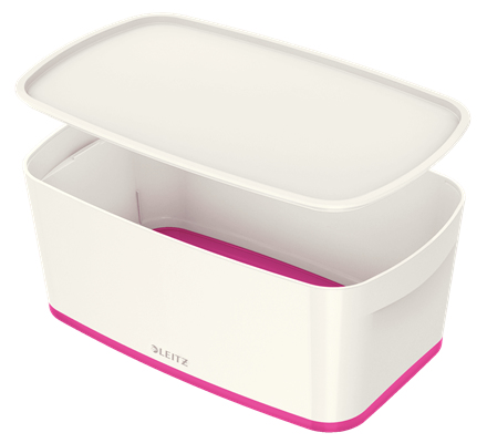 LEITZ - Caja pequeña Mybox con tapa. Fucsia (Ref.52291023)