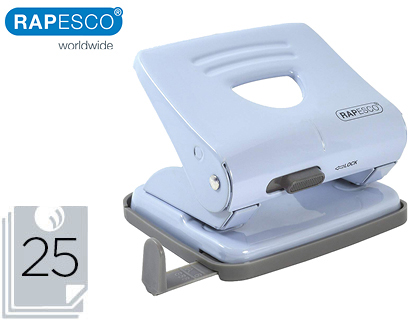 RAPESCO - Perforadora 825 azul con 2 agujeros. 25 hojas de capacidad. (Ref.1359)