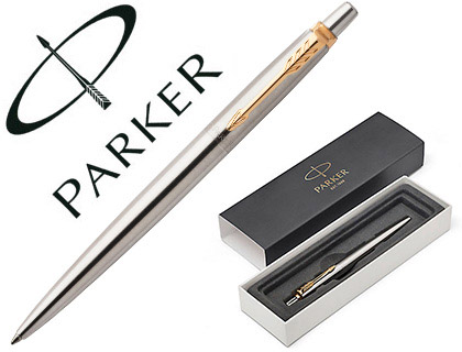 PARKER - Bolígrafo Jotter Core GT Retráctil Acero Inoxidable (Ref.1953182)