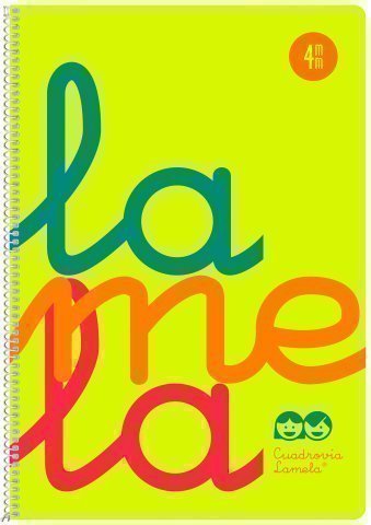 LAMELA - Cuaderno Fº polipropileno C4 80 hojas 90 grs amarillo (Ref.7FTP004A)