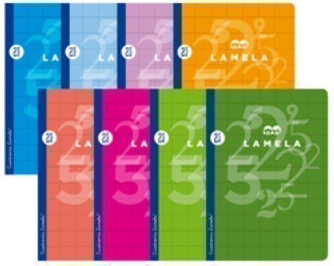 LAMELA - LIBRETA CUADROVÍA A4 50 HOJAS 2,5MM. (Ref.06A4002)