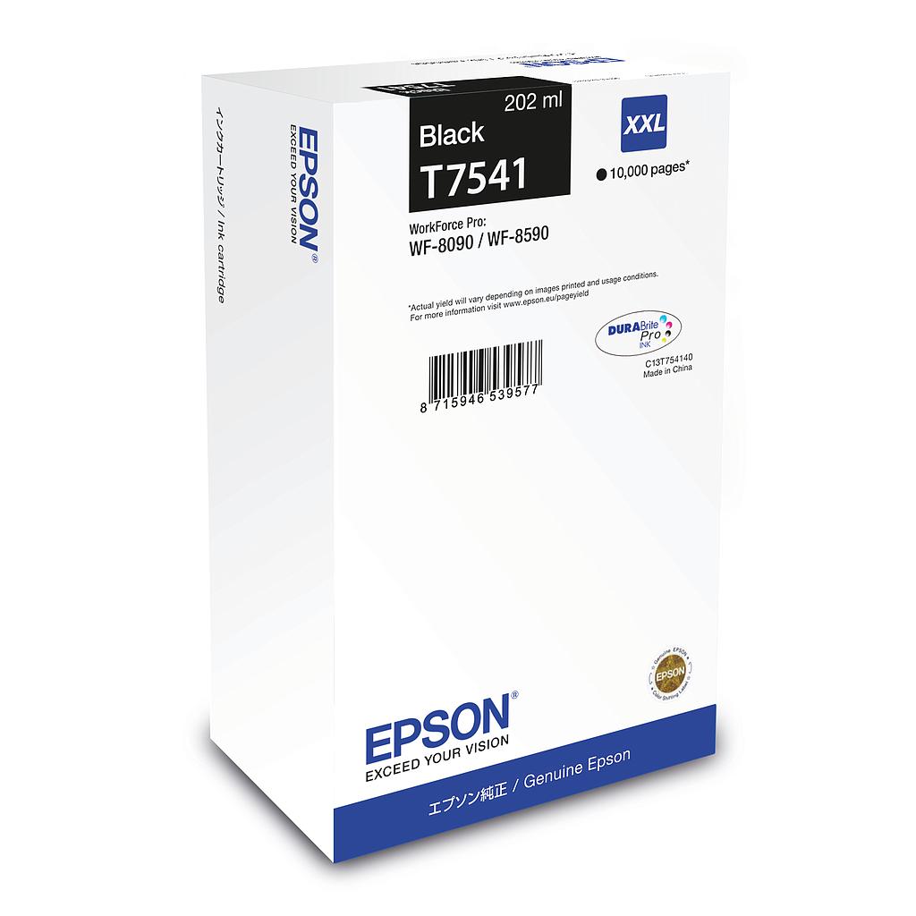 EPSON - Cartucho de tinta T7541 XXL negro WF-8090 / WF-8590 (Ref.C13T754140)
