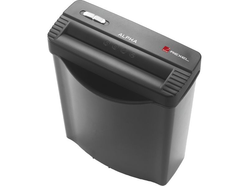 REXEL - Destructora Personal Alpha Capacidad 5h. 10L Corte en tiras (Ref.2102020EU)