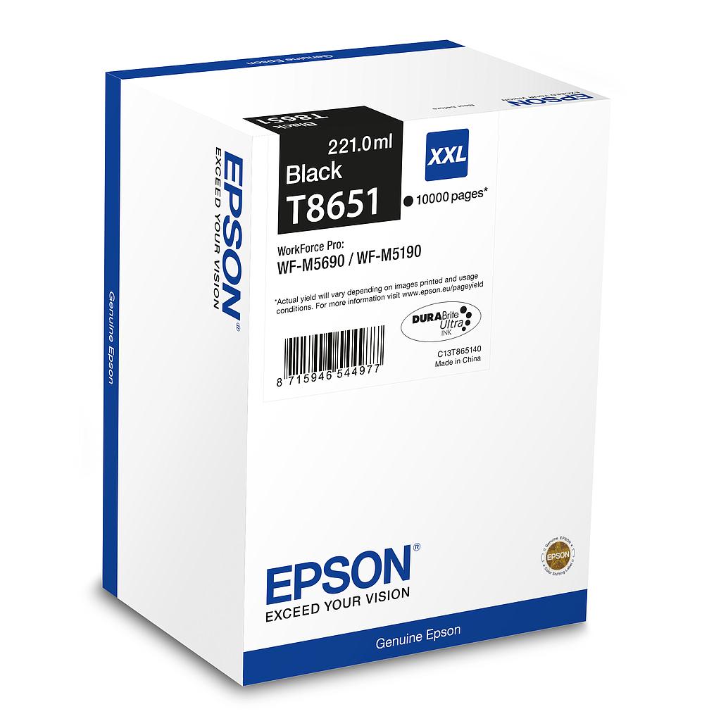 EPSON - Cartucho T8651 negro XXL (Ref.C13T865140)
