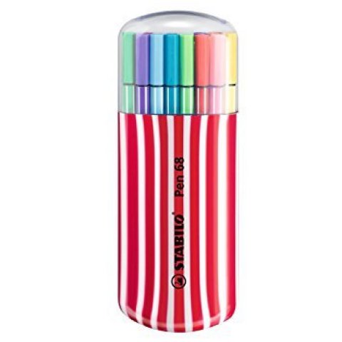 STABILO - Estuche Zebrui frambuesa 20 Pen 68 (Ref.6820-02-1-5)