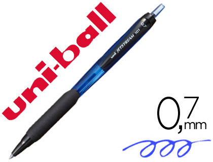 UNI-BALL - BOLIGRAFO JETSTREAM RETRACTIL SXN-101 0,7 MM AZUL (Ref.140376000)
