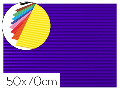 LIDERPAPEL - GOMA EVA ONDULADA 50X70CM 2,2MM DE ESPESOR AZUL OSCURO (Ref.GC05)