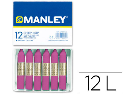 MANLEY - LAPICES CERA UNICOLOR LILA Nº 39 CAJA DE 12 (Ref.MNC04828/N.39)