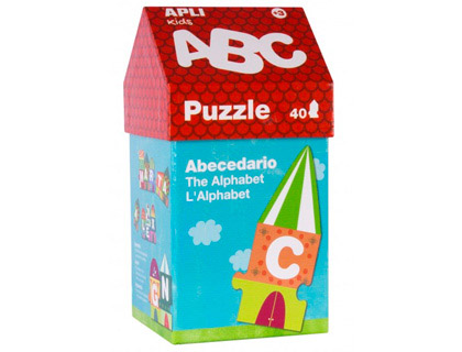APLI - PUZZLE ABECEDARIO CASITA 40 PIEZAS (Ref.14805)