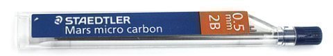 STAEDTLER - MINAS MARS MICRO GRAFITO 0,5mm "2B" TUBO 12unid. (Ref.250 05-2B)