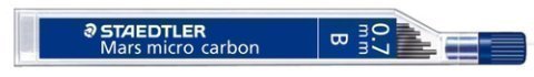 STAEDTLER - MINAS MARS MICRO GRAFITO 0,7mm "B" TUBO 12unid. (Ref.250 07-B)