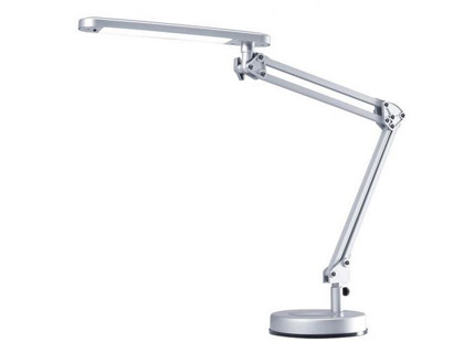 ARCHIVO 2000 - LAMPARA DE OFICINA LED 4 STARS CON BASE LED ABS Y ALUMINIO COLOR PLATA (Ref.5061B PT)